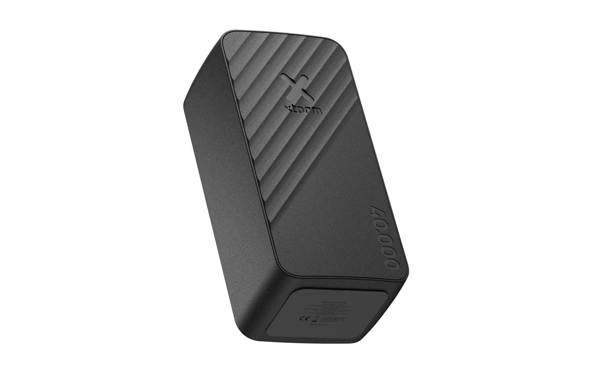 Xtorm Go2 Powerbank 40'000 mAh – 45 W PD, 2× USB-C, 1× USB-A, schwarz