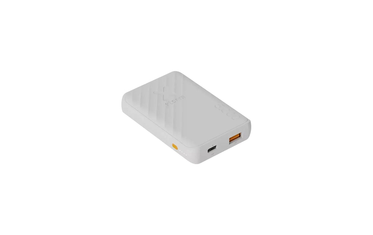 Xtorm Go2 Powerbank 5'000 mAh – 12 W, 1× USB-C, 1× USB-A, weiss
