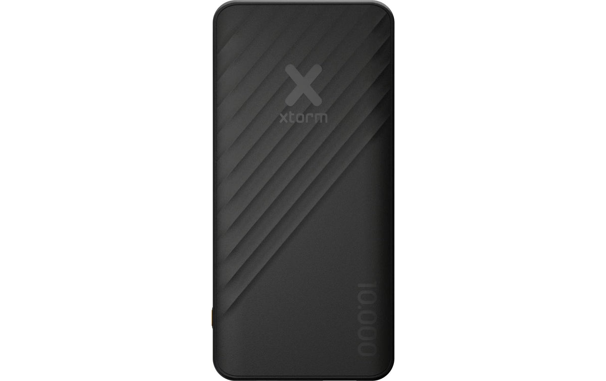 Xtorm Go2 Powerbank 10'000 mAh – 20 W PD, 1× USB-C, 1× USB-A, schwarz, für Samsung, iPhone