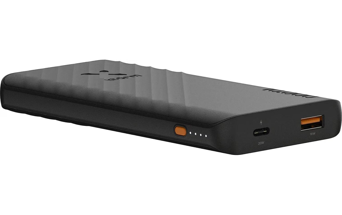 Xtorm Go2 Powerbank 10'000 mAh – 20 W PD, 1× USB-C, 1× USB-A, schwarz, für Samsung, iPhone