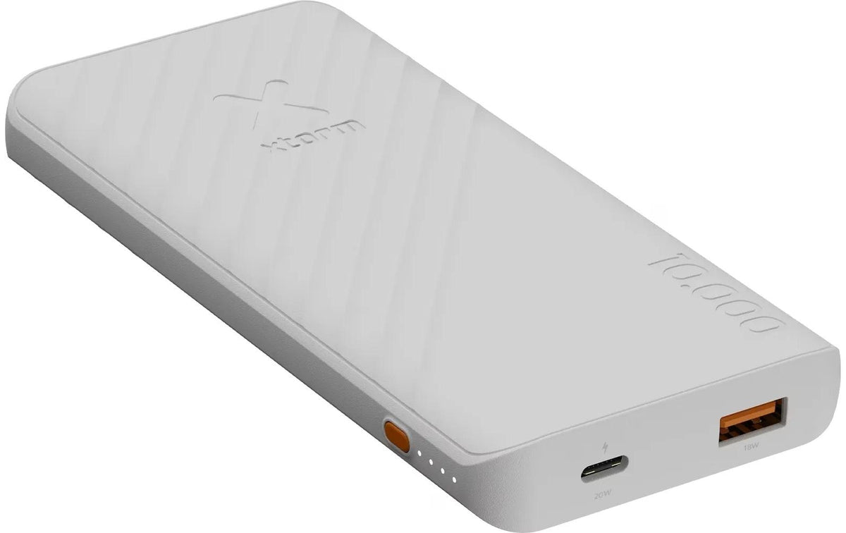 Xtorm Go2 Powerbank 10'000 mAh – 20 W PD, 1× USB-C, 1× USB-A, weiss