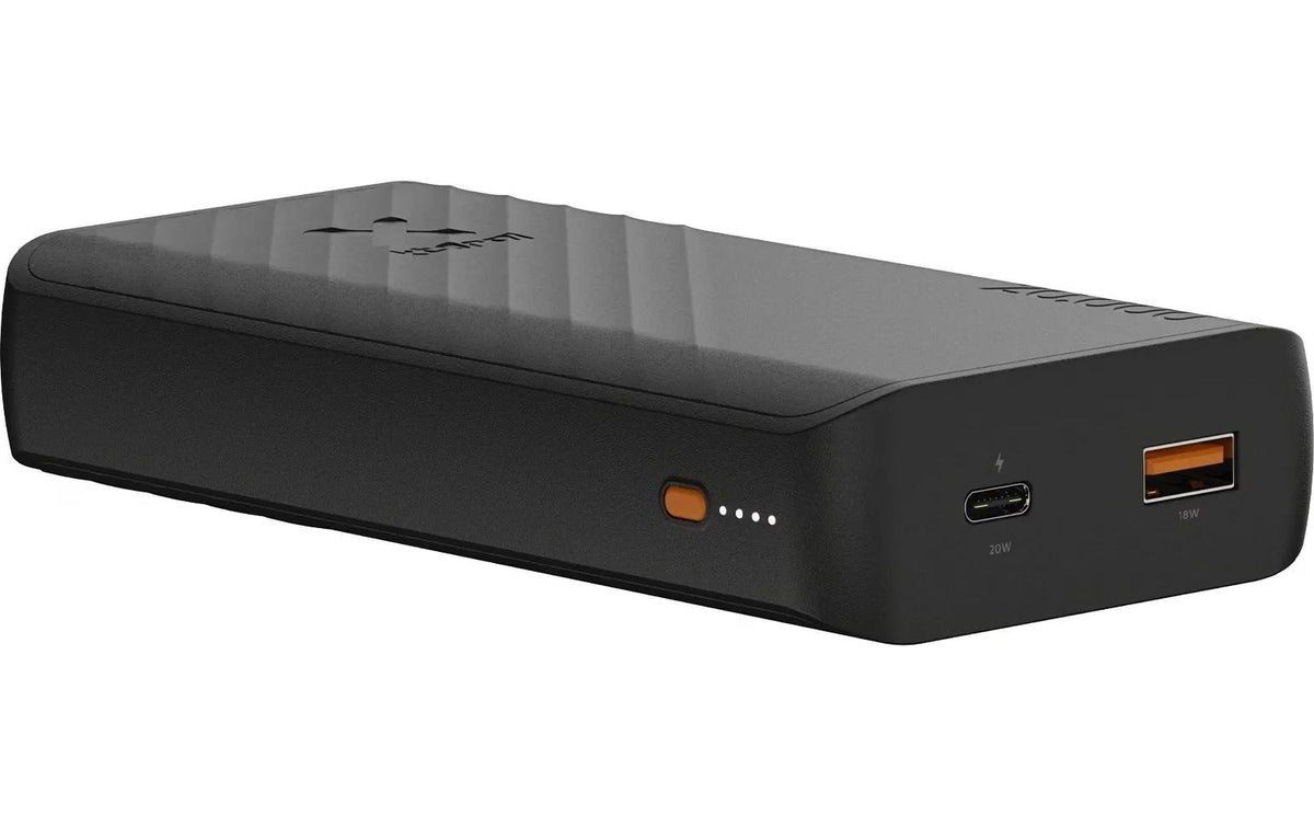 Xtorm Go2 Powerbank 20'000 mAh – 20 W PD, 1× USB-C, 1× USB-A, schwarz/anthrazit