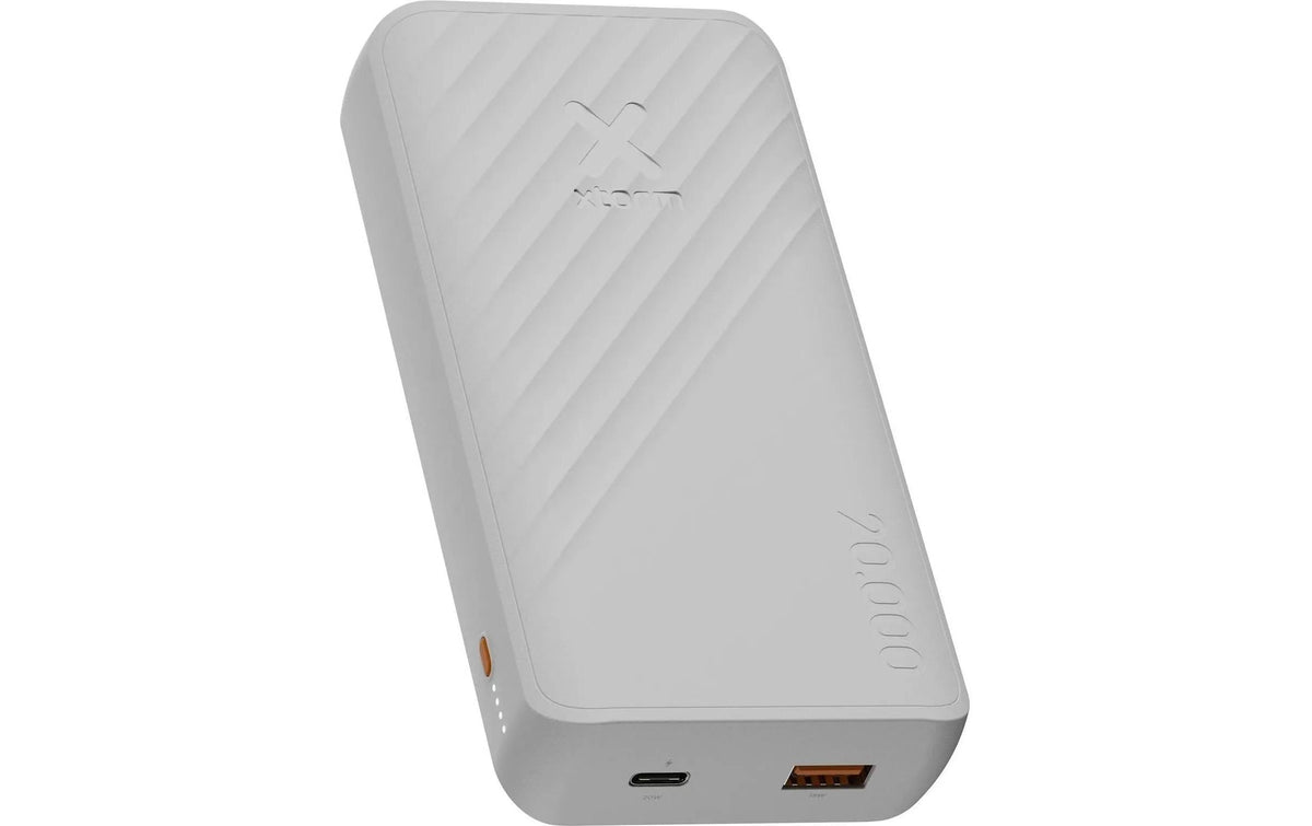 Xtorm Go2 Powerbank 20'000 mAh – 20 W PD, 1× USB-C, 1× USB-A, weiss