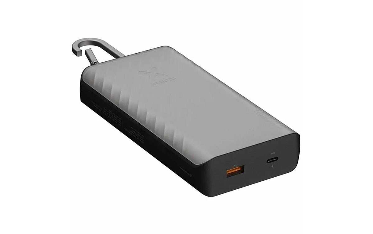 Xtorm Go2 Powerbank 10'000 mAh – 20 W PD, 1× USB-C, 1× USB-A, schwarz, für Samsung, iPhone