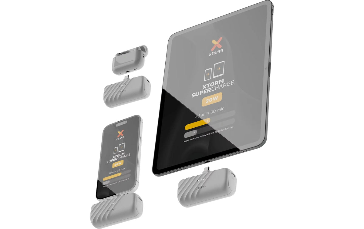 Xtorm Go2 Powerbank 5'000 mAh – 20 W PD, 1× USB-C, weiss