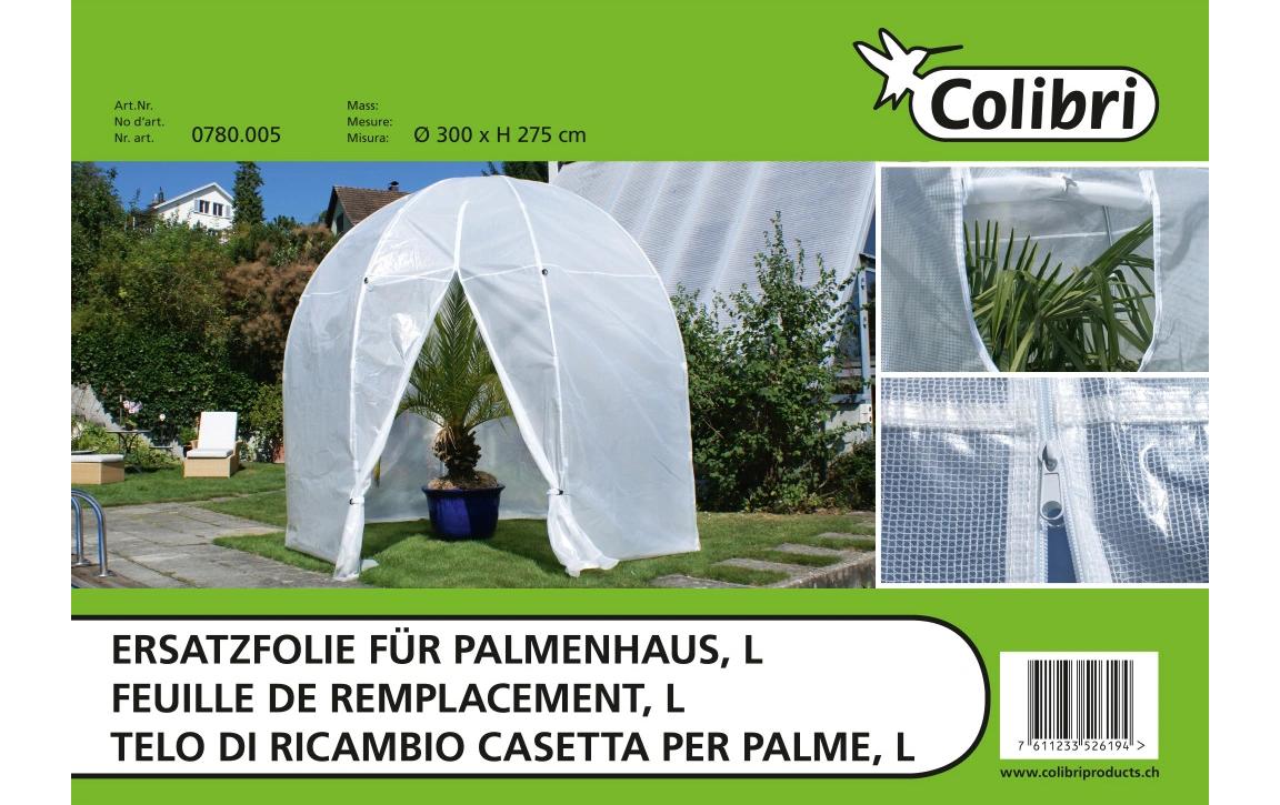 Colibri Ersatzfolie – Ø 300 × H 275 cm, Kunststoff, Pflanzenvlies, für Palmenhaus L