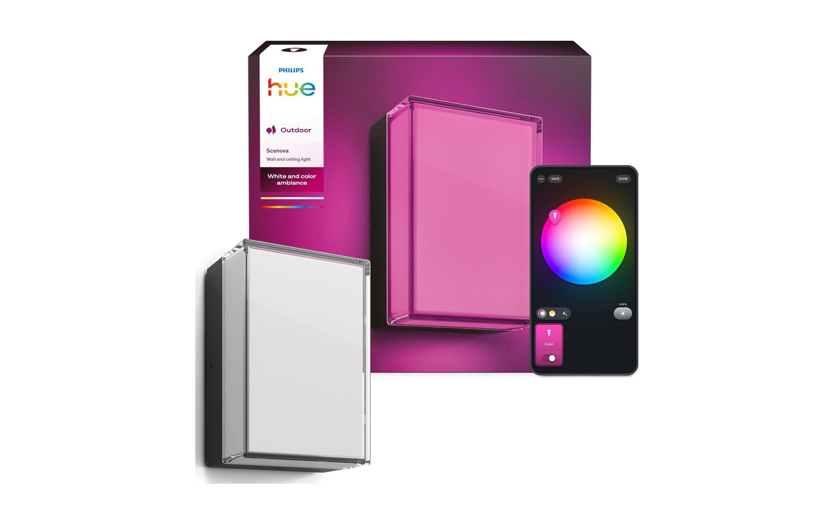 Philips by Signify Philips Hue Aussenwandleuchte – RGBW, 2000–6500 K – IP44 – Netzbetrieb – Zigbee, Bluetooth – für Philips Hue