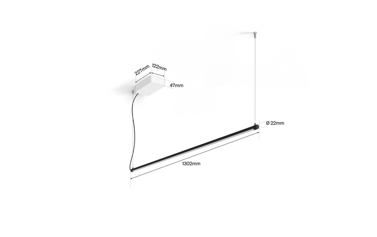 Philips by Signify Philips Hue Pendelleuchte Gradient Signe – 2850 lm, 25 W, RGB, 1000–20000 K, schwarz