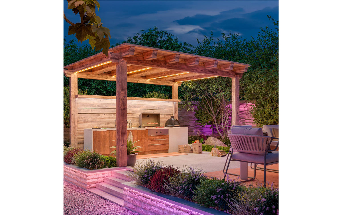Philips Hue LED-Streifen Aussen – 10 m – RGBW, 1000–20000 K – IP44 – Netzbetrieb – Bluetooth, Zigbee, HomeKit
