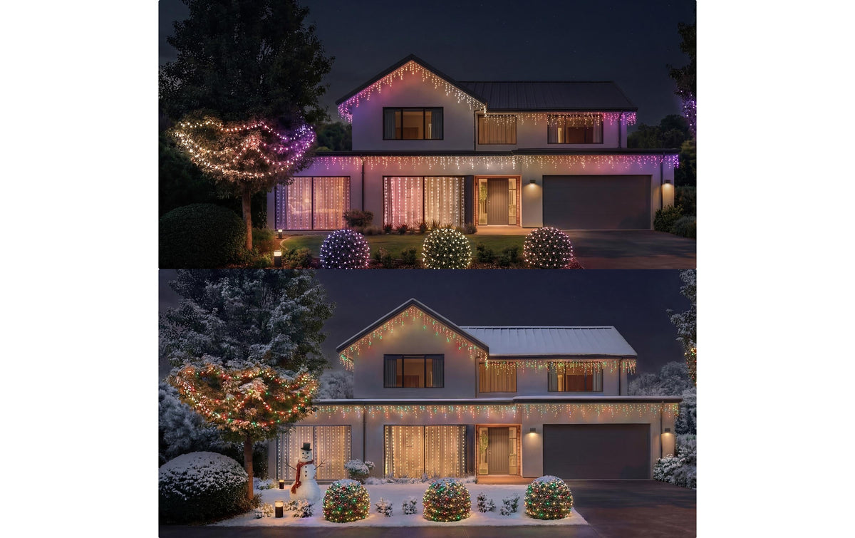 Philips by Signify Philips Hue Lichtervorhang Festavia – Erweiterungsset, 1,35 × 2 m, 250 LEDs, RGBW, dimmbar, für Philips Hue