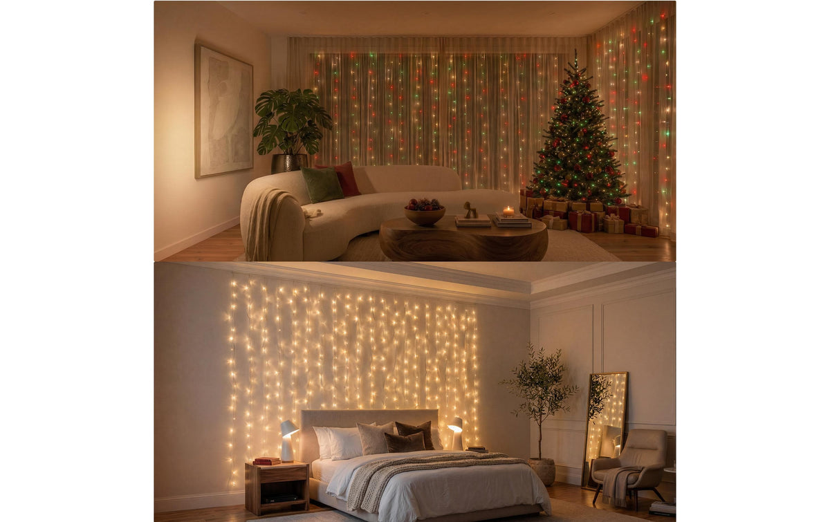 Philips by Signify Philips Hue Lichtervorhang Festavia – Erweiterungsset, 1,35 × 2 m, 250 LEDs, RGBW, dimmbar, für Philips Hue