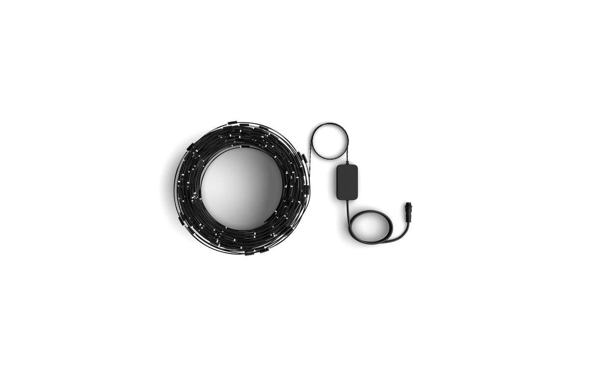 Philips by Signify Philips Hue System Decor Netz Erweiterung – 250 LEDs – Netzbetrieb – Zigbee – für Philips Hue – Schwarz – PVC