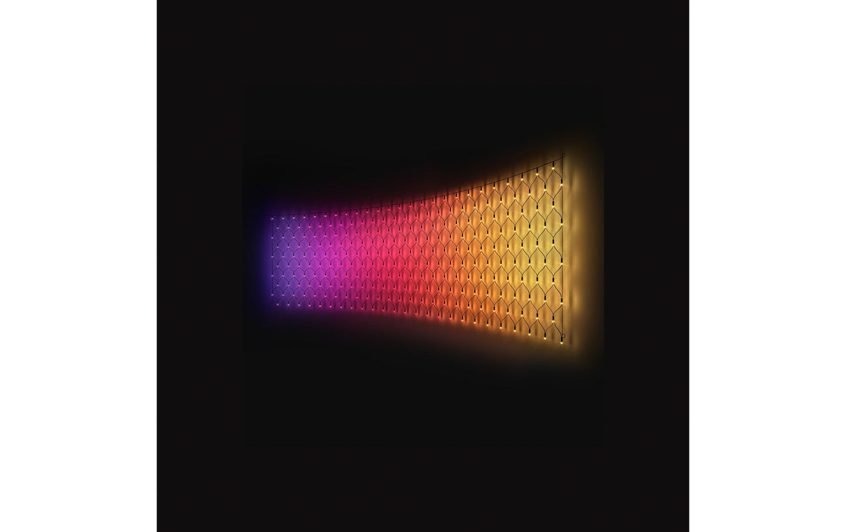 Philips by Signify Philips Hue System Decor Netz Erweiterung – 250 LEDs – Netzbetrieb – Zigbee – für Philips Hue – Schwarz – PVC