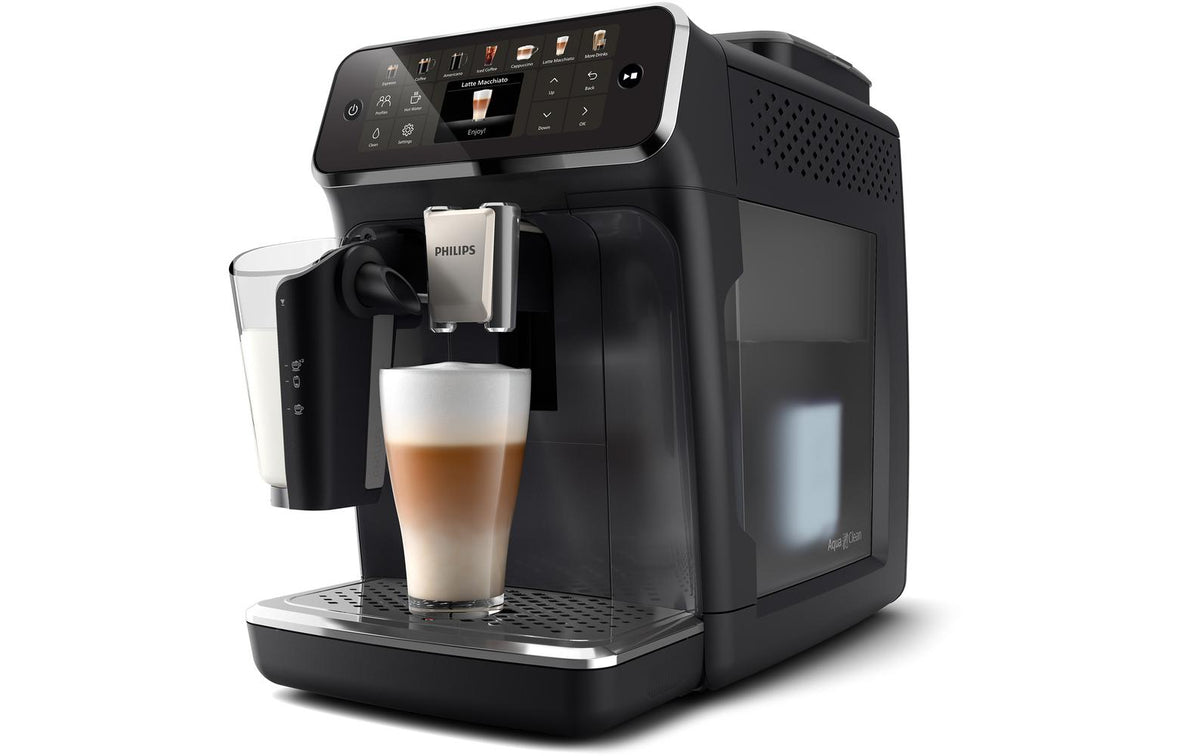 Philips 4400 Serie EP4441/50 Kaffeevollautomat – 1,8 l, 275 g Bohnenbehälter, 15 bar, Milchaufschäumer