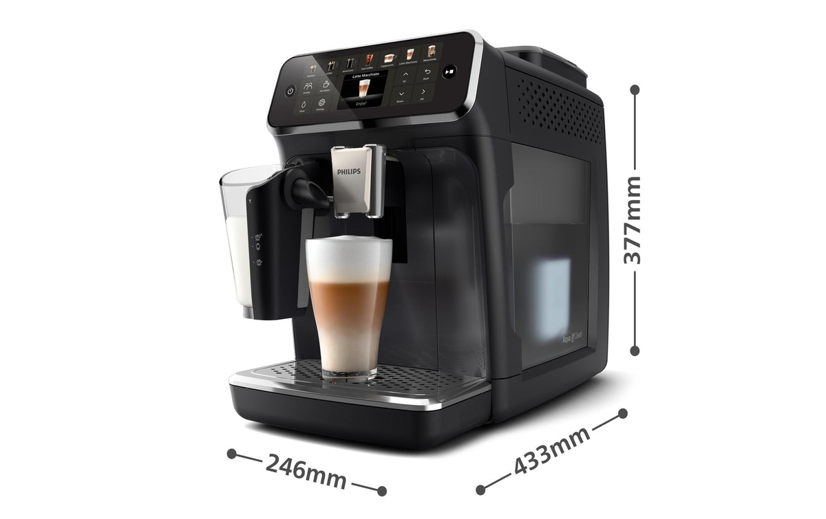 Philips 4400 Serie EP4441/50 Kaffeevollautomat – 1,8 l, 275 g Bohnenbehälter, 15 bar, Milchaufschäumer