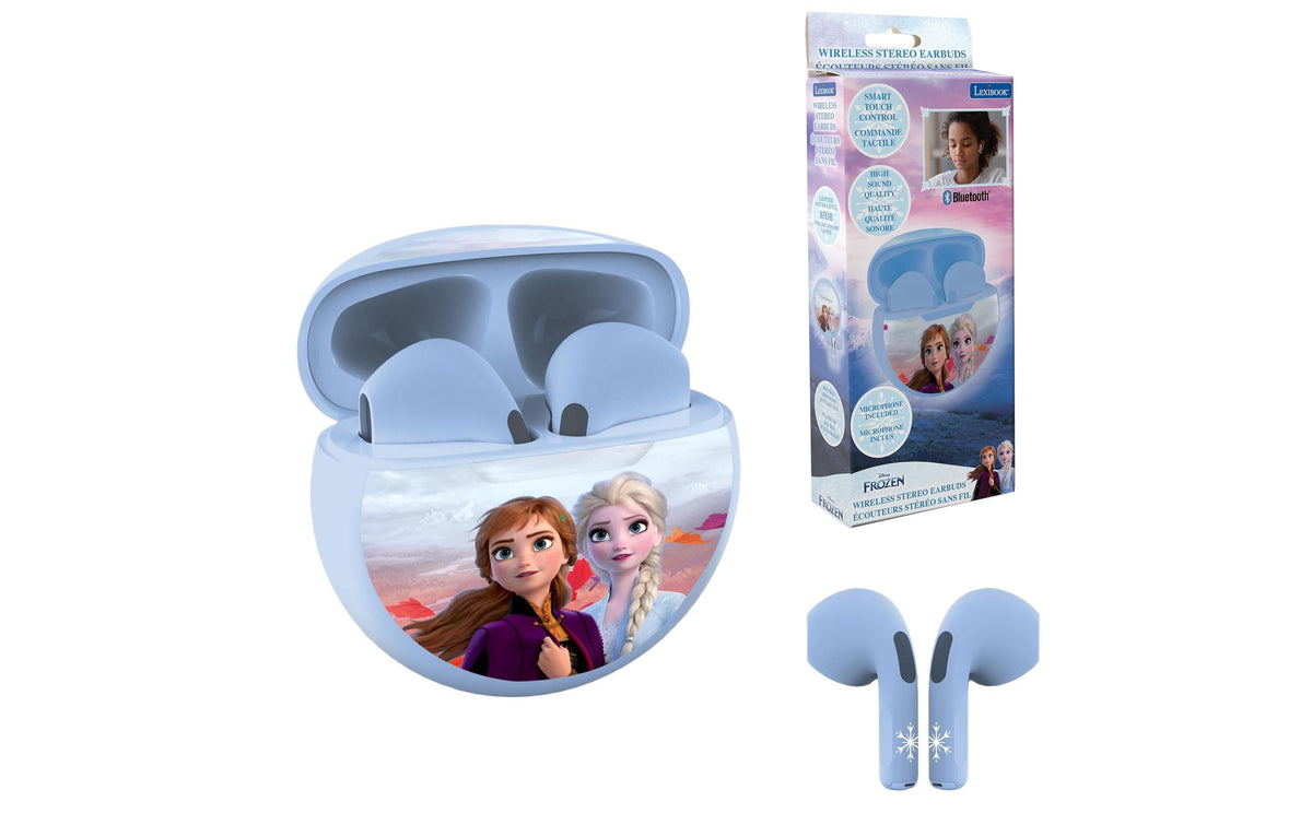 Lexibook Frozen Kinderkopfhörer – BT, USB-C, mit Aufbewahrungsetui, Hellblau
