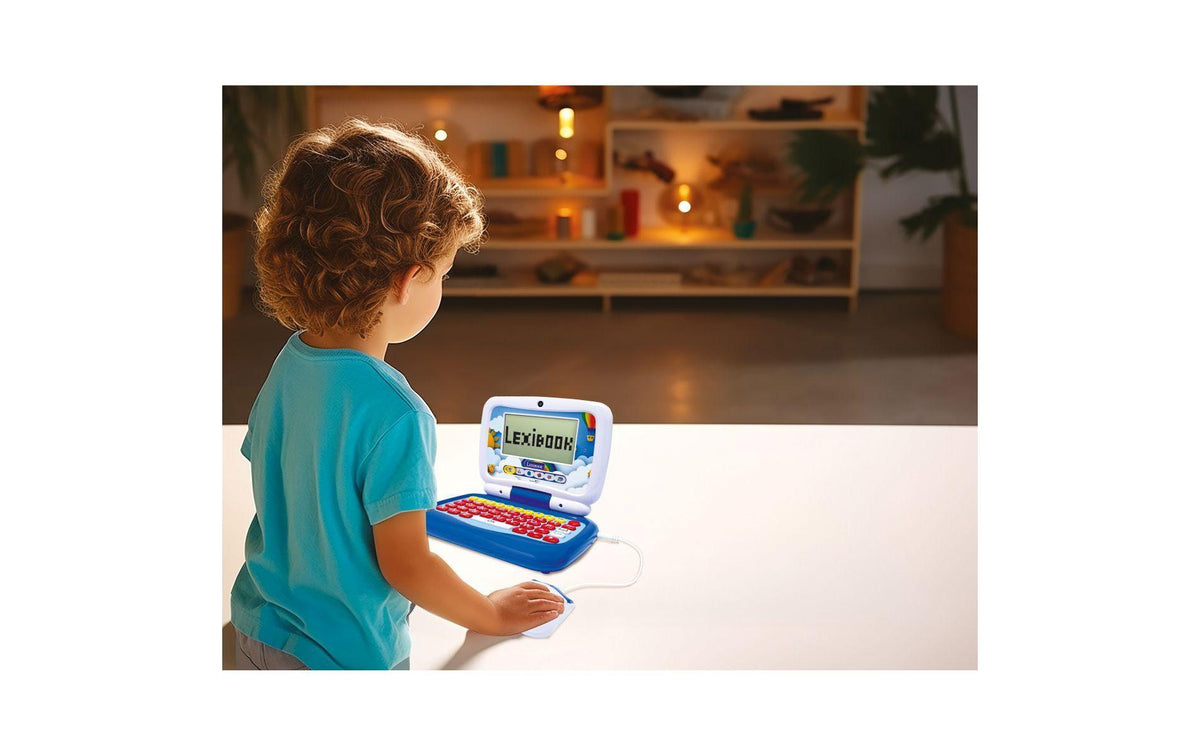 Lexibook Lernspiel – Zweisprachiger sprechender Lernlaptop, ab 3 Jahren, Deutsch, Englisch