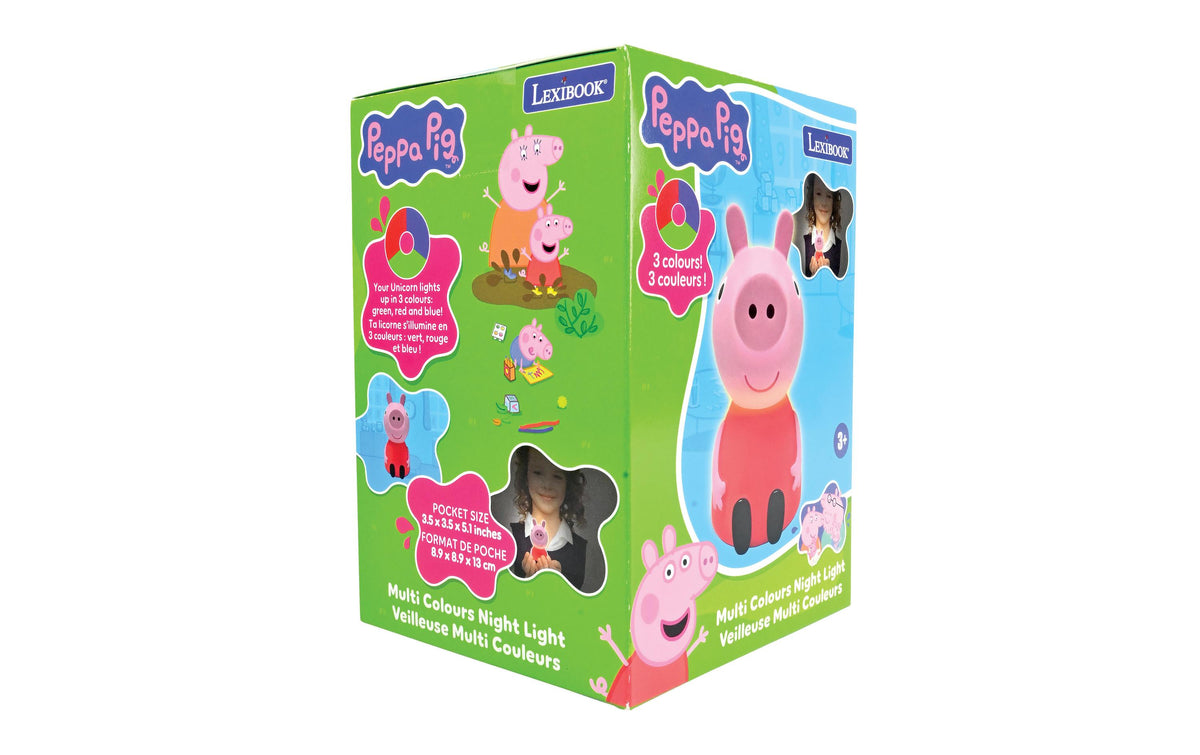 Lexibook Peppa Pig Nachtlicht – Neutralweiss, Batteriebetrieb, tragbar