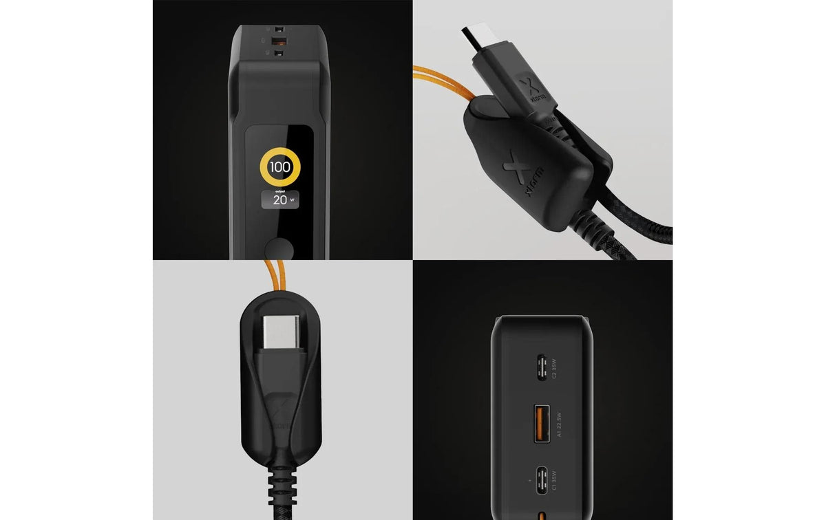 Xtorm NextGen6 Powerbank 20'000 mAh – 35 W PD, 2× USB-C, 1× USB-A, schwarz