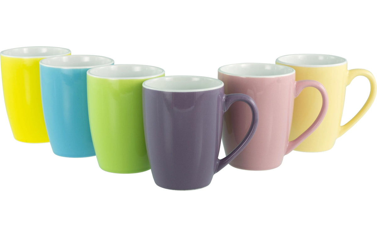 Creatable Universaltasse – 6er Set, 350 ml, Ø 8,5 cm, Steinzeug, spülmaschinenfest