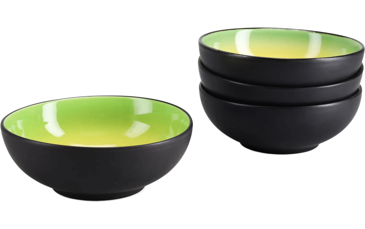 Creatable Schüssel – 4er Set, 400 ml, Ø 16,5 cm, Steinzeug, Grün, spülmaschinenfest