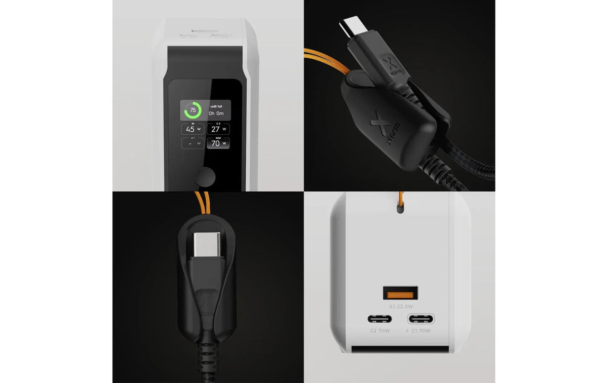 Xtorm NextGen6 Powerbank 27'000 mAh – 70 W PD, 2× USB-C, 1× USB-A, weiss