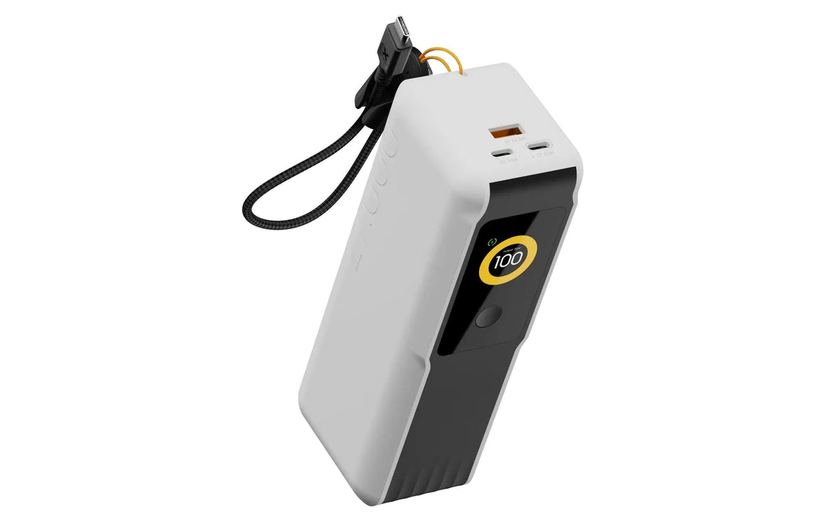 Xtorm NextGen6 Powerbank 27'000 mAh – 70 W PD, 2× USB-C, 1× USB-A, weiss