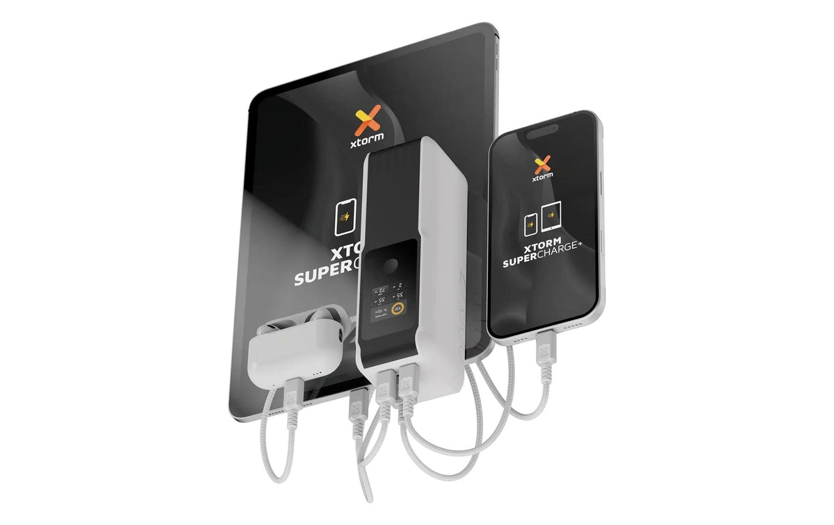 Xtorm NextGen6 Powerbank 27'000 mAh – 70 W PD, 2× USB-C, 1× USB-A, weiss