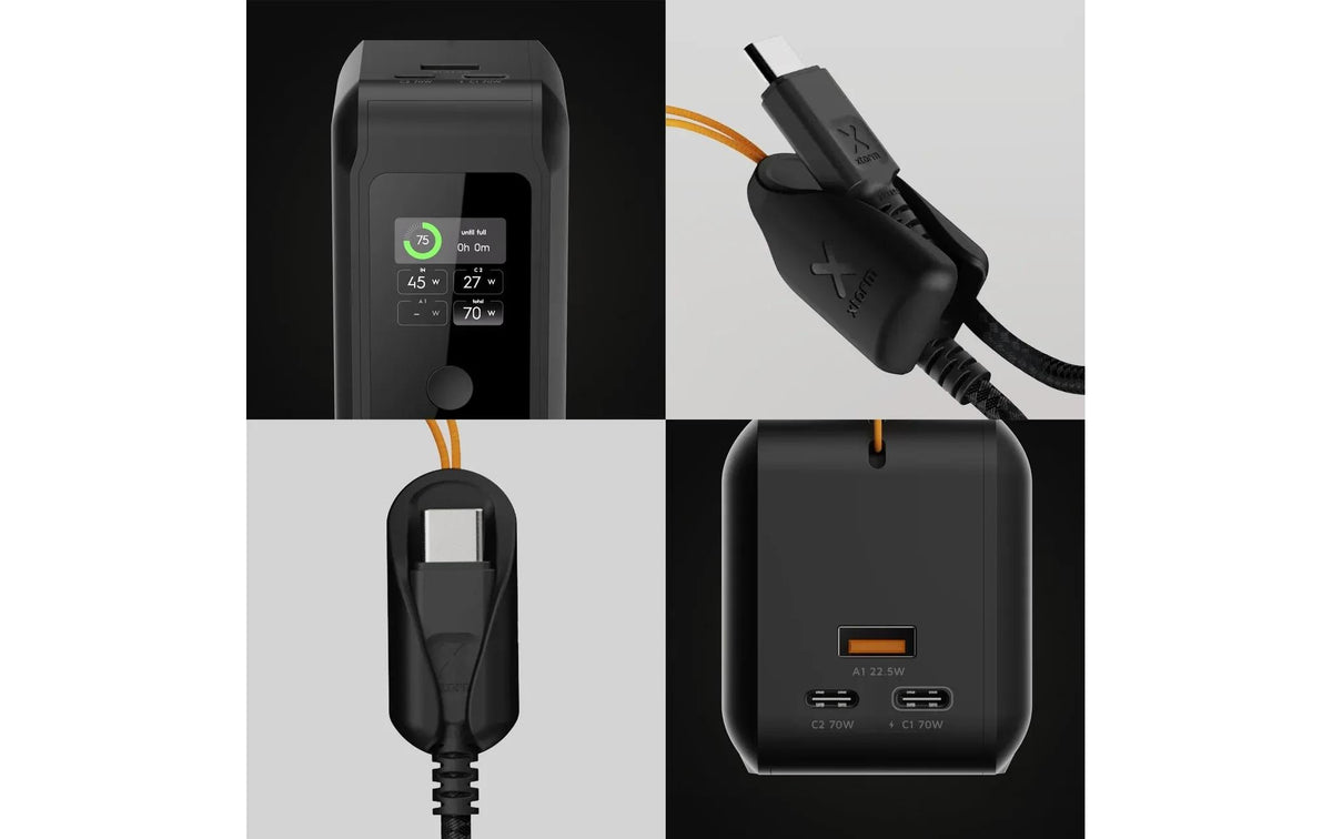 Xtorm NextGen6 Powerbank 27'000 mAh – 70 W PD, 2× USB-C, 1× USB-A, schwarz