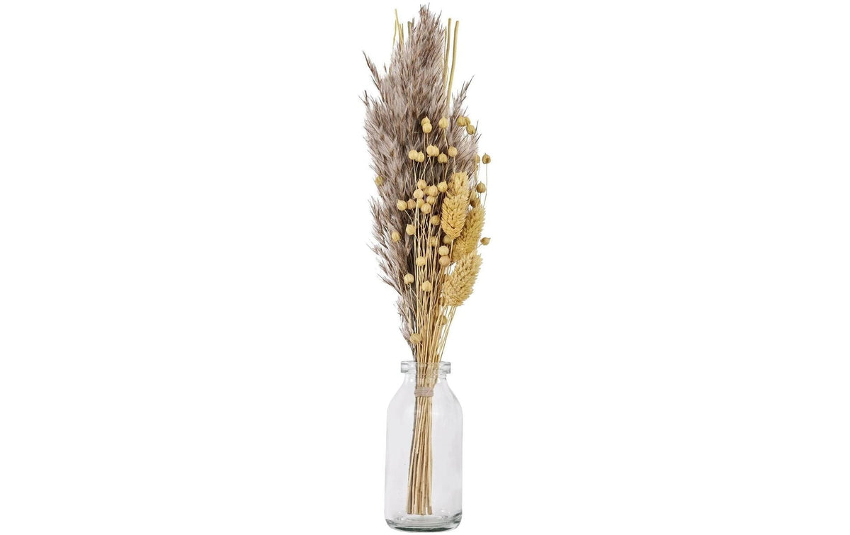 Eglo Trockenblumen CARAQUET – gelb – mit Vase