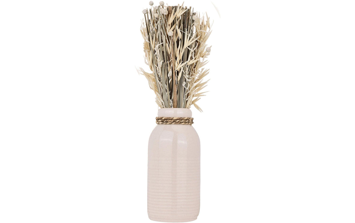 Eglo CARAQUET Trockenblumen – mit Vase – Glas & Trockenblumen, braun