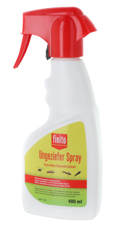 finito Insektenspray – 400 ml – weiss – für Spinnen, Schaben, Fluginsekten