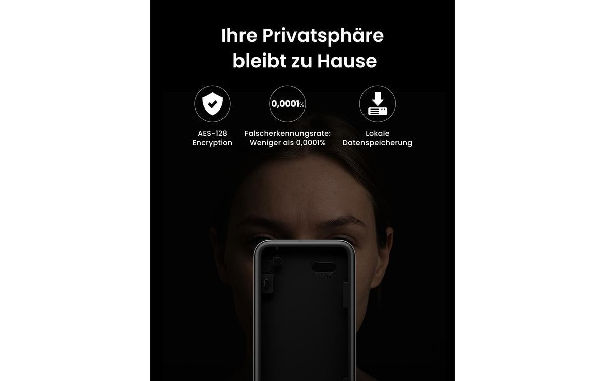 SwitchBot Smart Lock Ultra Touch Smart-Vorhängeschloss – Akku, Schwarz/Weiss