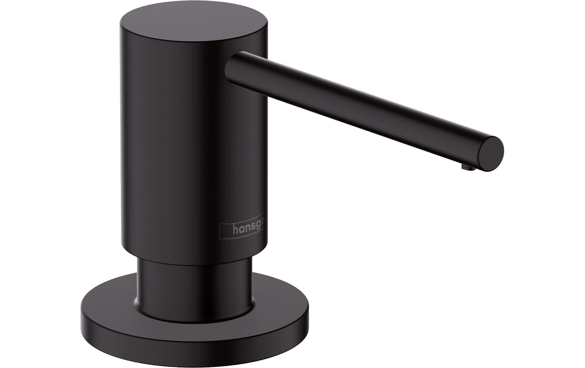 Hansgrohe A41 Manueller Seifenspender – Wandmontage – Matt Schwarz, Messing