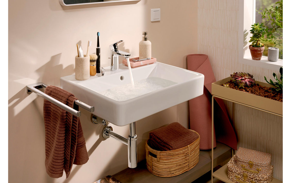 Hansgrohe Designsiphon Flowstar S – 7,2×33,7×28 cm, Messing, Chrom