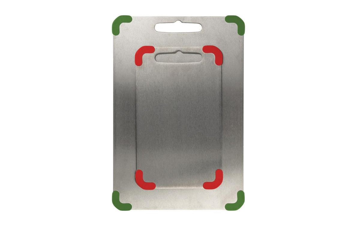 Nouvel Titan – Schneidebrett 34 × 23 × 0,2 cm, Metall/Silikon, Grün