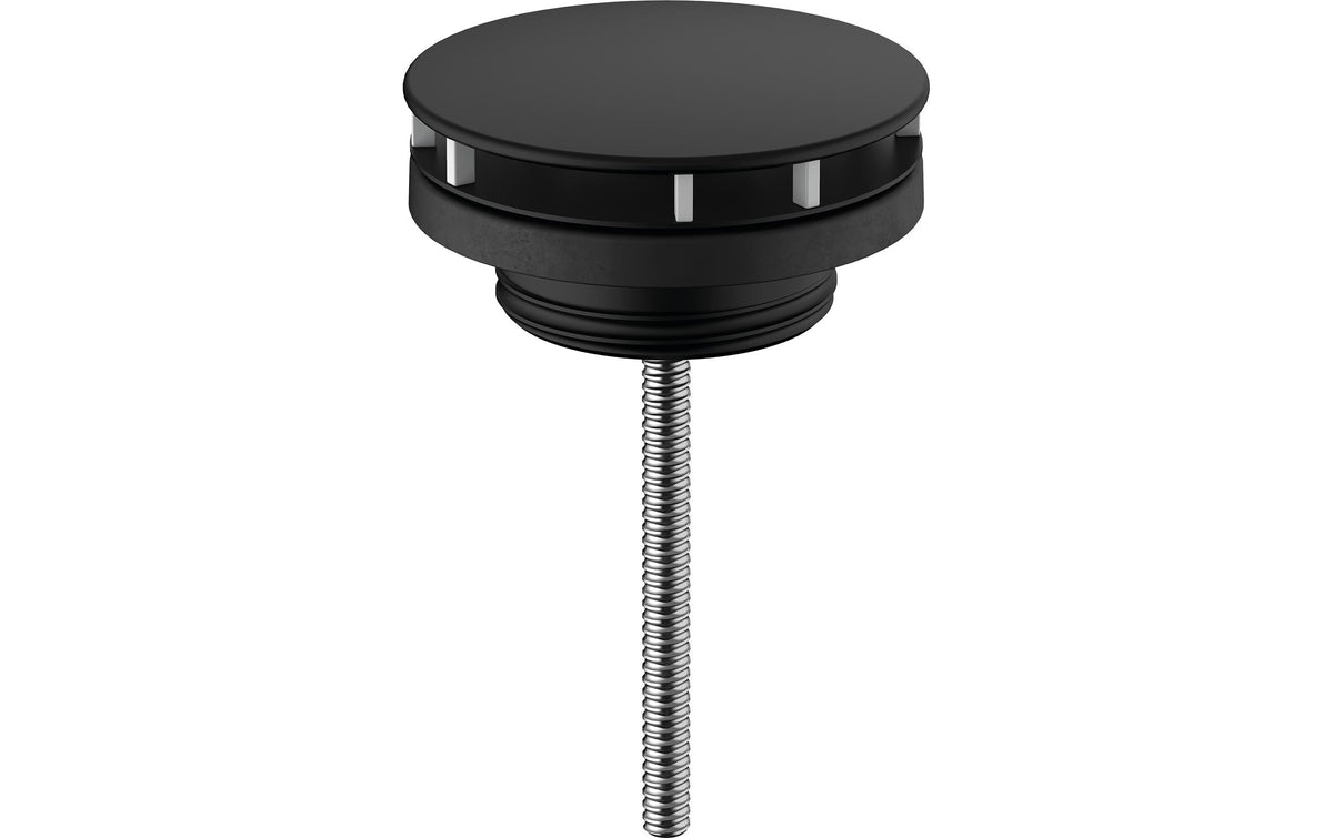 Hansgrohe Ablaufgarnitur – Ø6,3 cm, Messing, Schwarz matt, für Waschbecken
