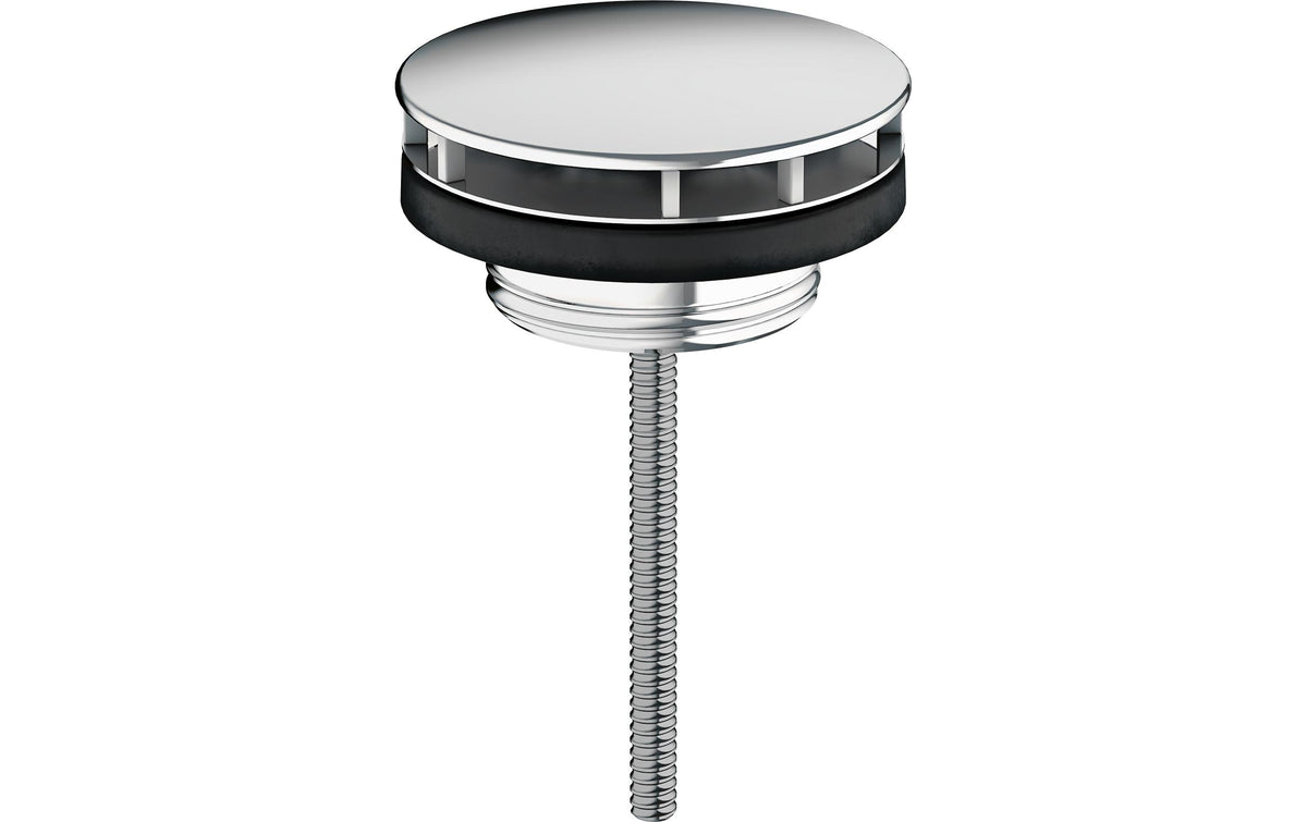 Hansgrohe Nicht verschliessbare Ablaufgarnitur – Ø6,3 cm, Edelstahl/ Messing, für Lavabo/ Waschbecken, Chrom