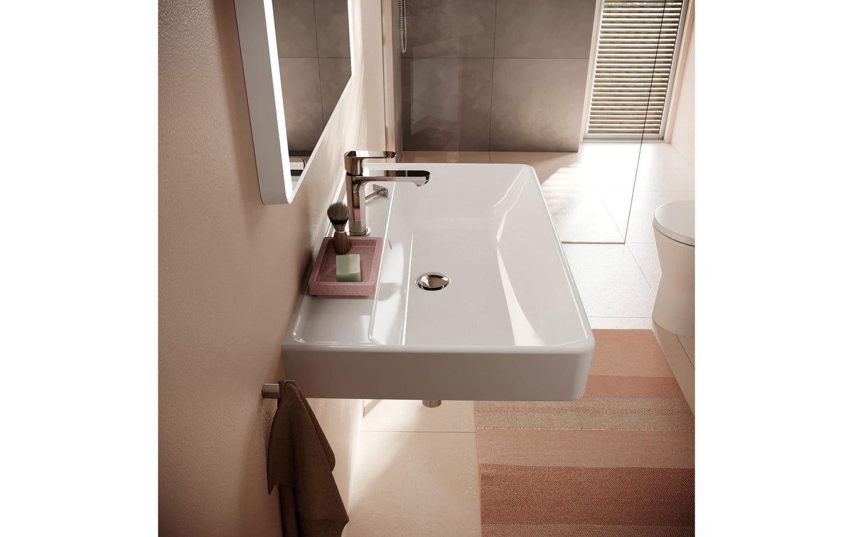 Hansgrohe Push-Open Ablaufgarnitur – Ø6,3×7,7 cm, verchromtes Messing, für Waschbecken