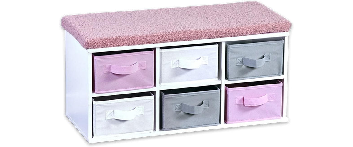 Kesper Kinderstuhl – 68 × 29,5 × 31 cm – Spanplatte – Rosa – mit 6 Regalen
