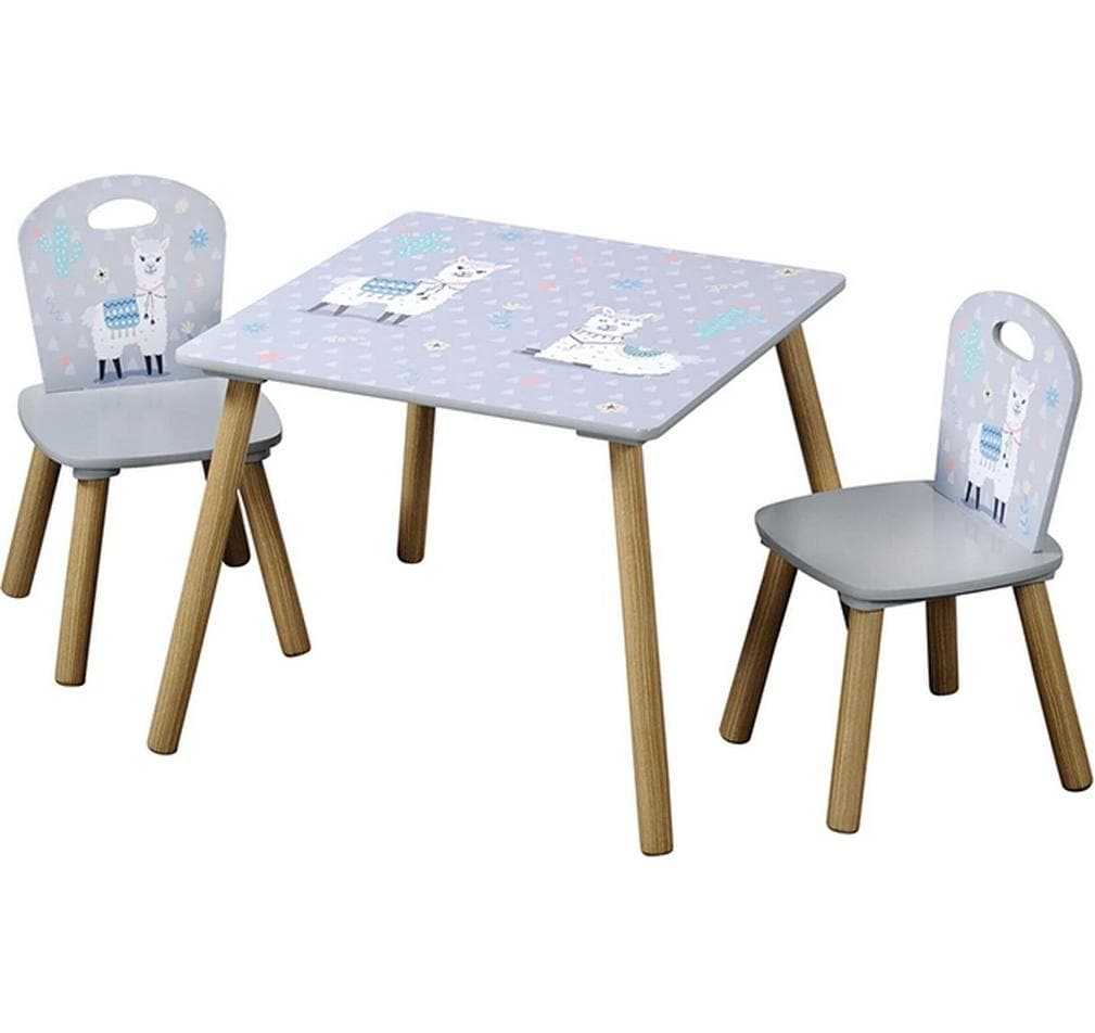Kesper Bistro-Set – Grau – Holz – Tisch 55 × 55 × 50,5 cm
