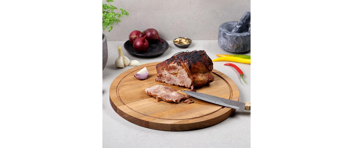 Kesper Schneidebrett Ø 40 × 2 cm, Eiche, Braun