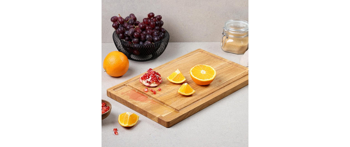 Kesper Schneidebrett 28 × 45 × 2 cm, Eiche, Braun