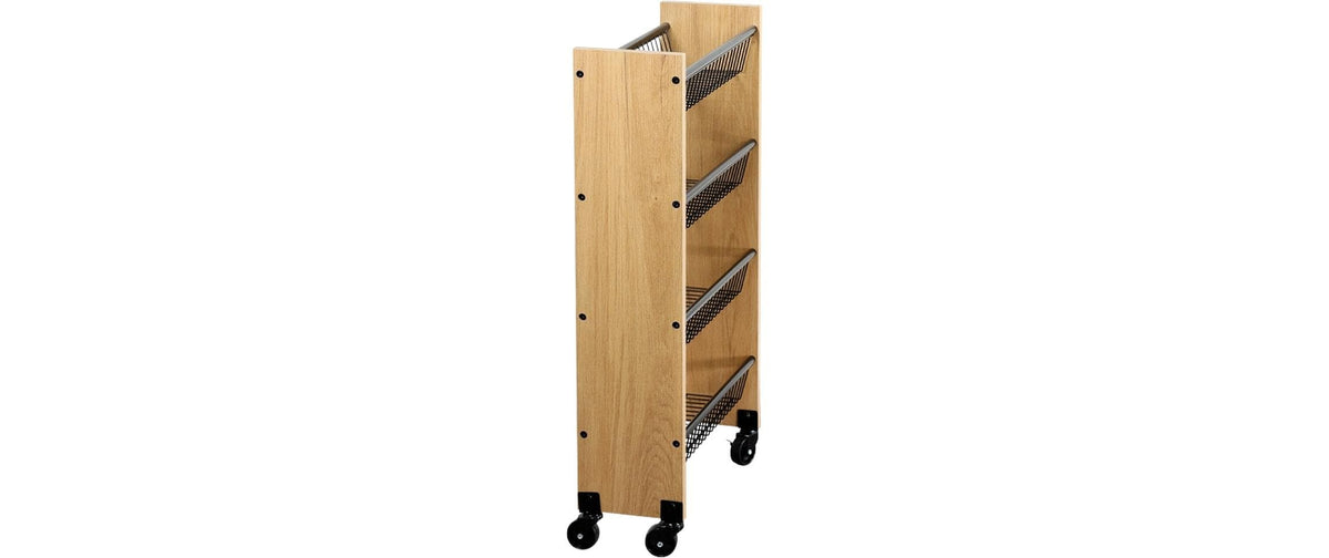 Kesper Nischenwagen – Holz/Metall – Beige/Schwarz – 450 × 770 × 170 mm