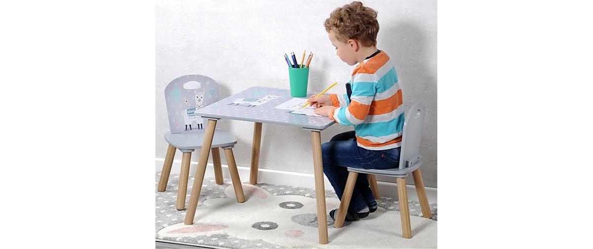 Kesper Bistro-Set – Grau – Holz – Tisch 55 × 55 × 50,5 cm