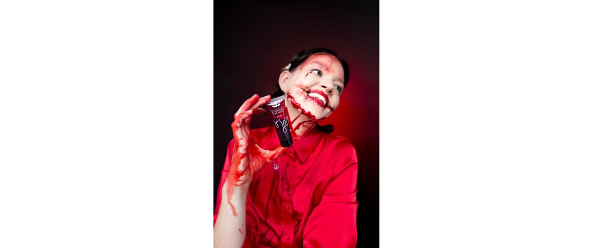 Partydeco Effektschminke Kunstblut – Rot