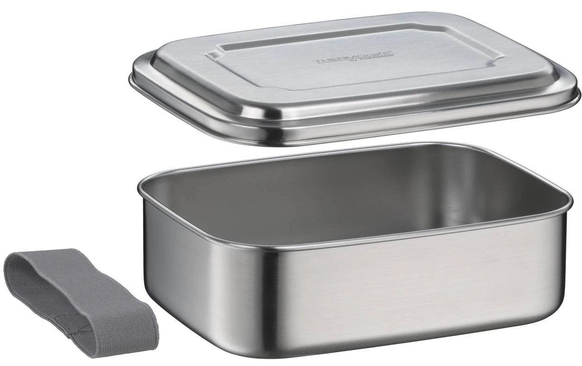 Thermos THERMOcafé Sandwich Box Brotdose – 1,0 l, 14,5 × 18,9 × 6,5 cm, Edelstahl (einwandig)