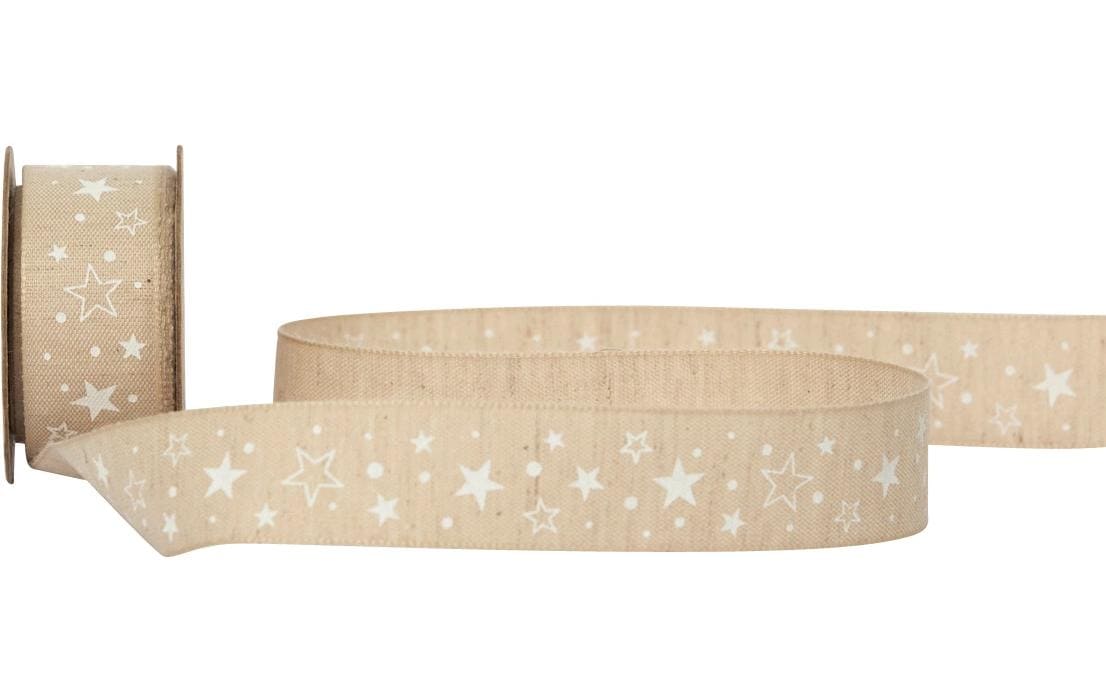 Spyk Geschenkband, Natur, 22 mm × 2,5 m