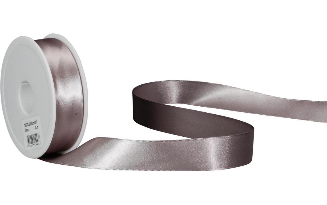 Spyk Geschenkband, Satin, Silber, 25 mm × 25 m