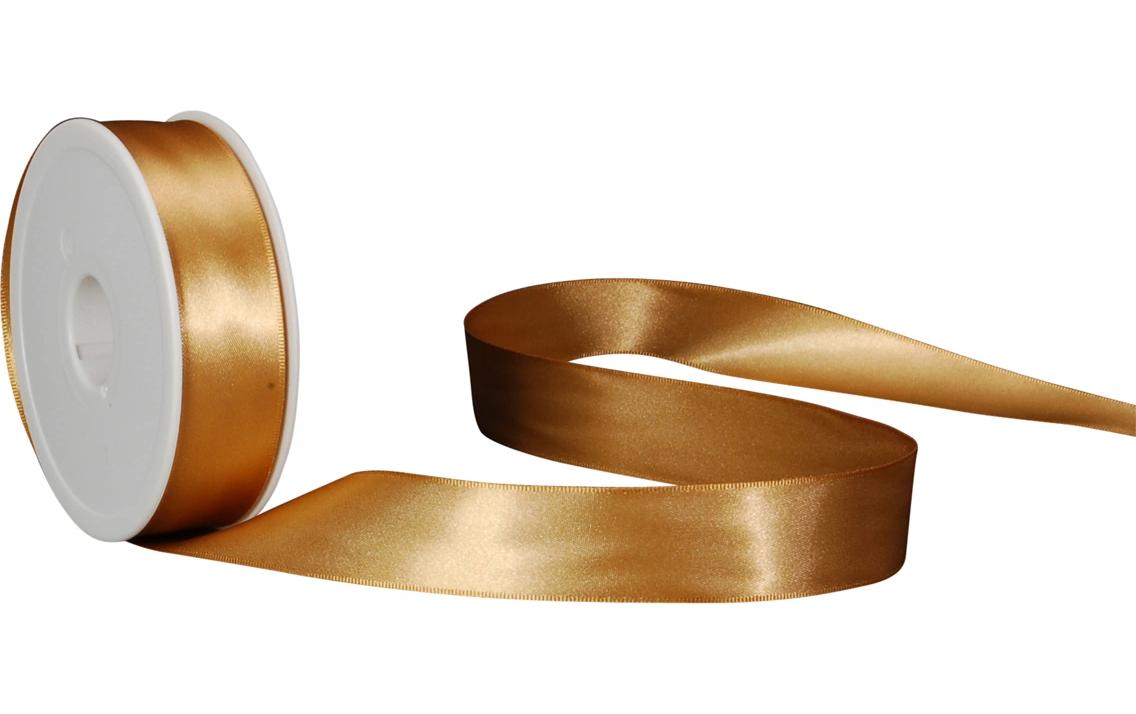Spyk Geschenkband, Satin, Gold, 25 mm × 25 m, 1 Stk.